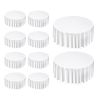 White Round Tablecloths 10 Pack, 132 Inches in Diameter, Stain- & Wrinkle- Resistant, Machine Washable Table Clothes