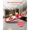 Plastic Serving Trays, 2-Pack Grilling Prep and Serve Trays with Handles , 17x10.35 Inch Anti-Slip Melamine Food Tray, Ideal for BBQ, Kitchen